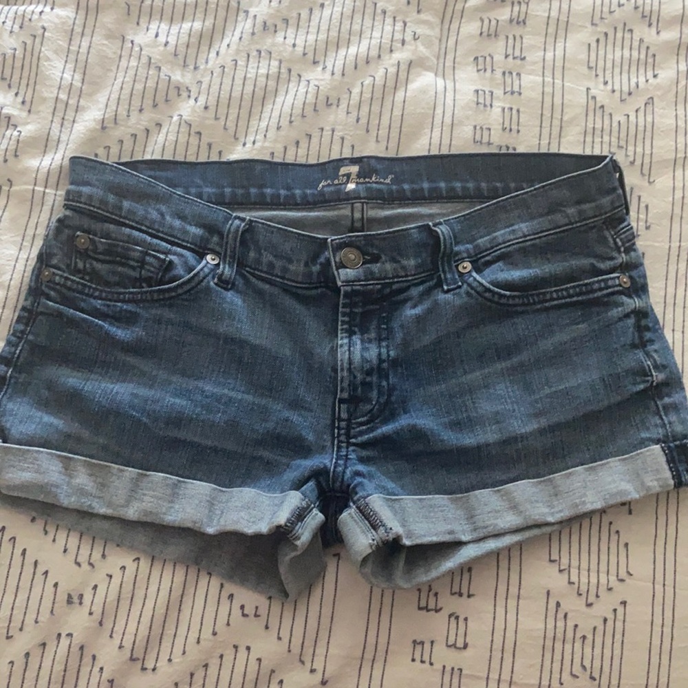 7 for all Mankind denim Shorts (short!)